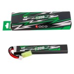 Wholesale Gens Water BB Gun Battery 2S/3S 7.4V 11.1V 1100mAh 1300mAh 1400mAh 30C 40C XT30/SM Plug Tamiya SM Connector RC Parts